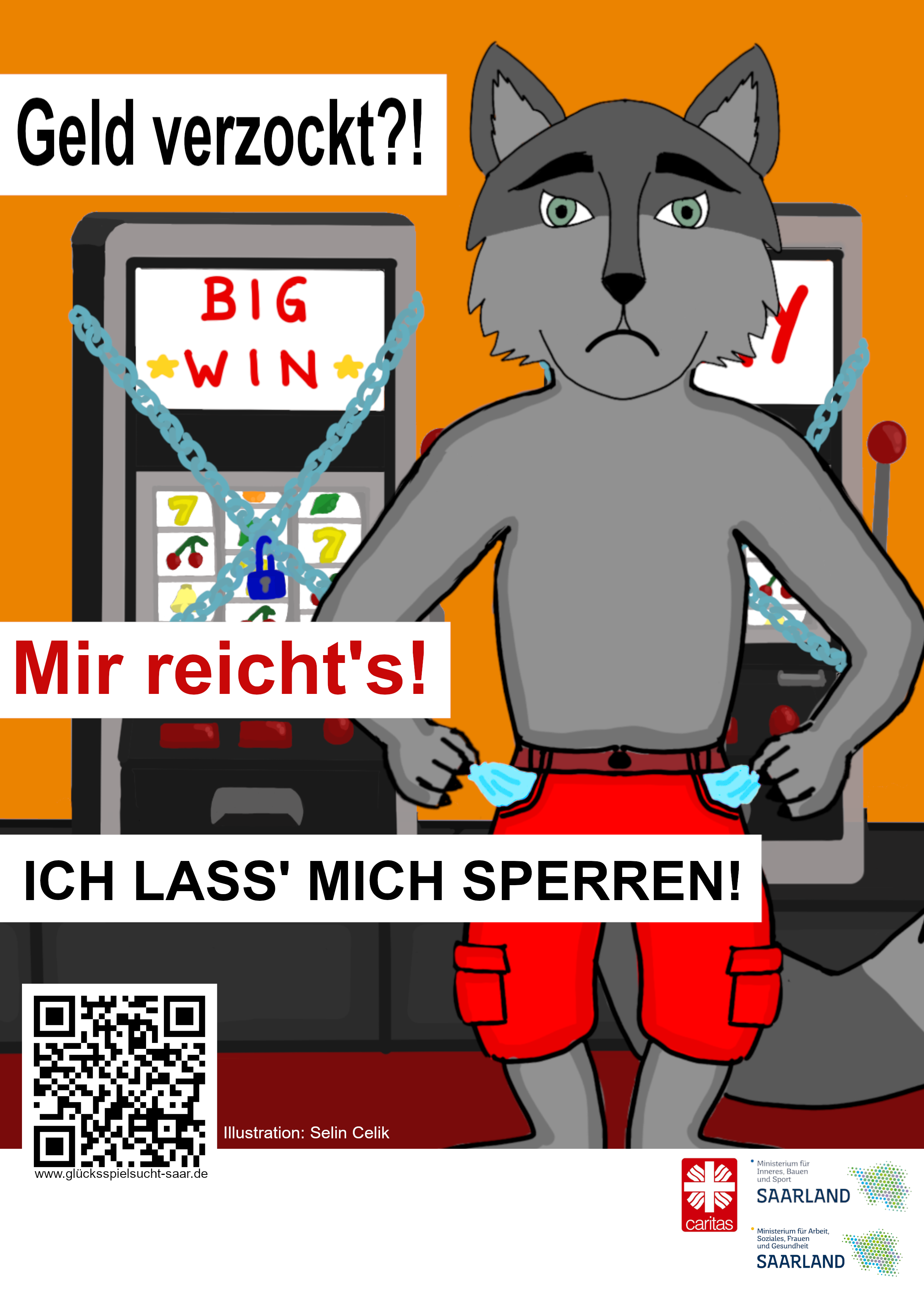 Plakat Aktionstag Motiv "Spielersperre" (mit Logos)